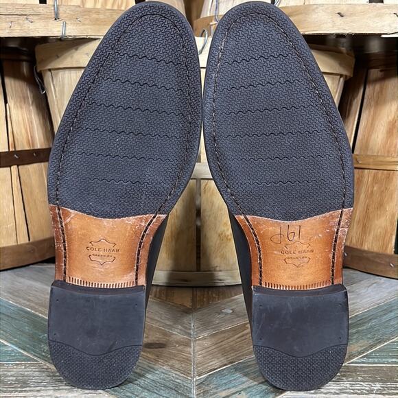 Cole Haan Warner Grand Postman Burnished Gray Leather Oxfords Shoes Mens 9.5 main image 6